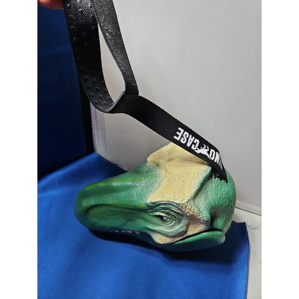 T-Rex Dinosaur Head Lunch Box Storage Case Dino Container Suck UK New